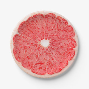 Grapefruit Slice Summer Party Paper Teller