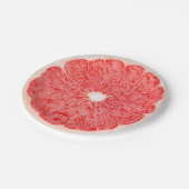 Grapefruit Slice Summer Party Paper Teller (Schrägansicht)