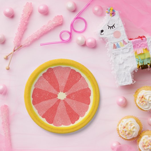 Grapefruit Summer Party Frucht Slice Pappteller (Party)