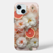 Grapefruit und Blume Case-Mate iPhone Hülle (Rückseite)