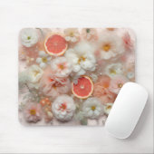 Grapefruit und Blume Mousepad (Mit Mouse)