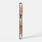Grapefruit und Blumen iPhone 15 Hülle (Rechte Seite)