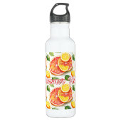 Grapefruit und Lemons Summer Vibes Edelstahlflasche (Vorderseite)