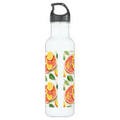 Grapefruit und Lemons Summer Vibes Edelstahlflasche (Rückseite)
