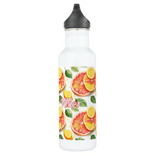 Grapefruit und Lemons Summer Vibes Edelstahlflasche (Rechts)