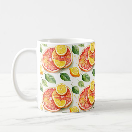 Grapefruit und Lemons Summer Vibes Kaffeetasse (Links)