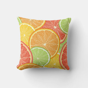 Grapefruit und orange abstrakter Hintergrund. Kissen