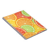 Grapefruit und orange abstrakter Hintergrund. Notizblock (Rechte Seite)