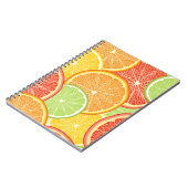 Grapefruit und orange abstrakter Hintergrund. Notizblock (Linke Seite)