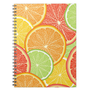 Grapefruit und orange abstrakter Hintergrund. Notizblock