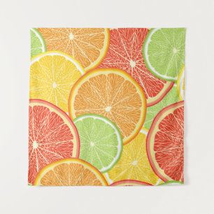 Grapefruit und orange abstrakter Hintergrund. Wandteppich