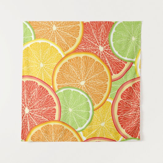 Grapefruit und orange abstrakter Hintergrund. Wandteppich (Vorderseite)