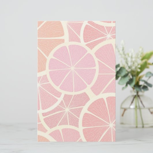 Grapefruit Vintag Briefpapier (Stehend Vorderseite)
