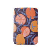 Grapefruit Vintag, tropisches Fruchtmuster. Badematte (Vorderseite Vertikal)