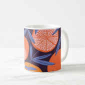 Grapefruit Vintag, tropisches Fruchtmuster. Kaffeetasse (VorderseiteRechts)