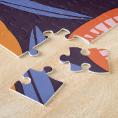 Grapefruit Vintag, tropisches Fruchtmuster. Puzzle (Seite)