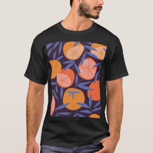 Grapefruit Vintag, tropisches Fruchtmuster. T-Shirt