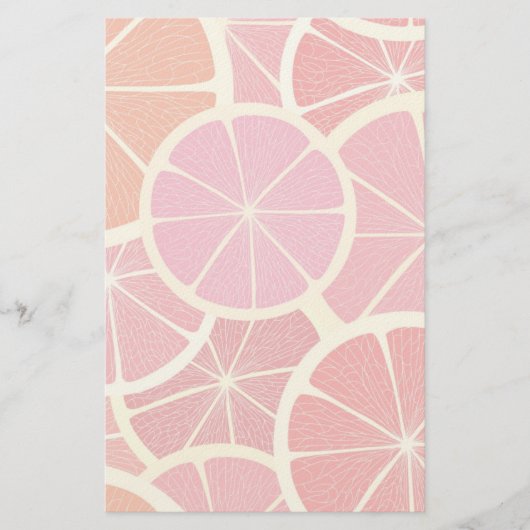 Grapefruit-Vintage-Hintergrund Briefpapier (Vorderseite)