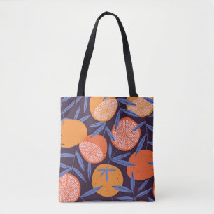 Grapefruit Vintage, Tropisches Fruchtmuster. Tasche