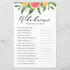 Grapefruit Wer Mama kennt das beste Duschspiel