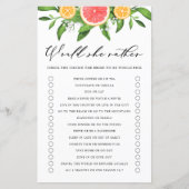 Grapefruit würde eher Brautparty spielen (Vorderseite)