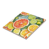 Grapefruit, Zitronen, Limonen und Orangen Citrus Fliese (Seite)