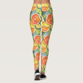 Grapefruit, Zitronen, Limonen und Orangen Citrus Leggings (Rückseite)