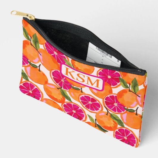 Grapefruit Zubehörtasche (Offen)