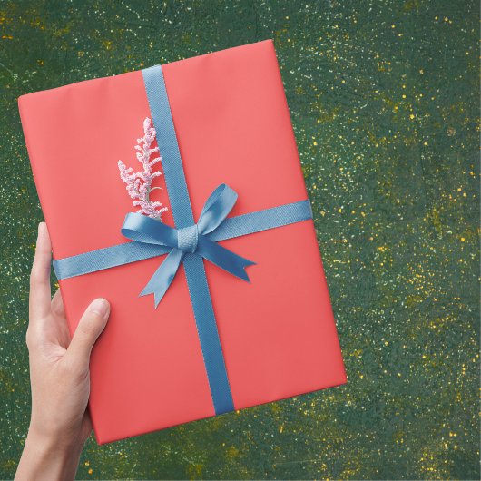 Grapefruitfarbe Geschenkpapier