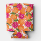 Grapefruitfarbenmonogramm Dosenkühler (Rückseite)