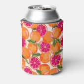 Grapefruitfarbenmonogramm Dosenkühler (Kanne Rückseite)