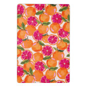 Grapefruitfarbenmonogramm Mini Klemmbrett (Rückseite)