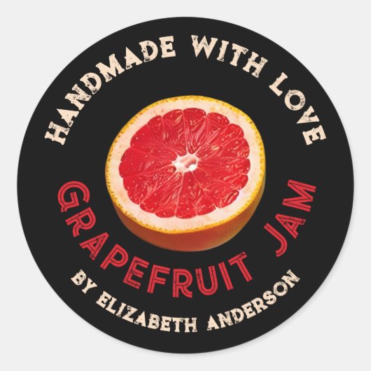 Grapefruitprodukt Klassischer Rundaufkleber Runder Aufkleber (Vorderseite)