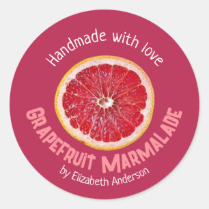 Grapefruitprodukt Runder Aufkleber