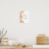 Grapefruits Citrus Brautparty Blume Bar Poster (Küche)