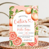 Grapefruits Citrus Summer Fruit Twin Baby Dusche Einladung