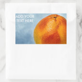 Grapefruits in hellorangefarbener Farbe Rechteckiger Aufkleber (Tasche)