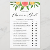 Grapefruits Ratgeber, wer Mama oder Vater Baby Sho (Vorderseite)