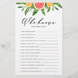 Grapefruits und Orangen, die die Braut am besten k