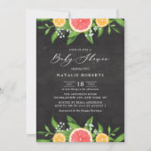 Grapefruits und Orangen Kinderspülung Einladung (Vorderseite)