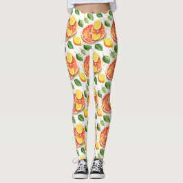 Grapefruits und Zitronenfrüchte Leggings