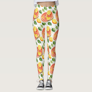 Grapefruits und Zitronenfrüchte Leggings