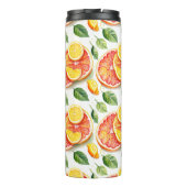 Grapefruits und Zitronenfrüchte Thermosbecher (Rückseite)