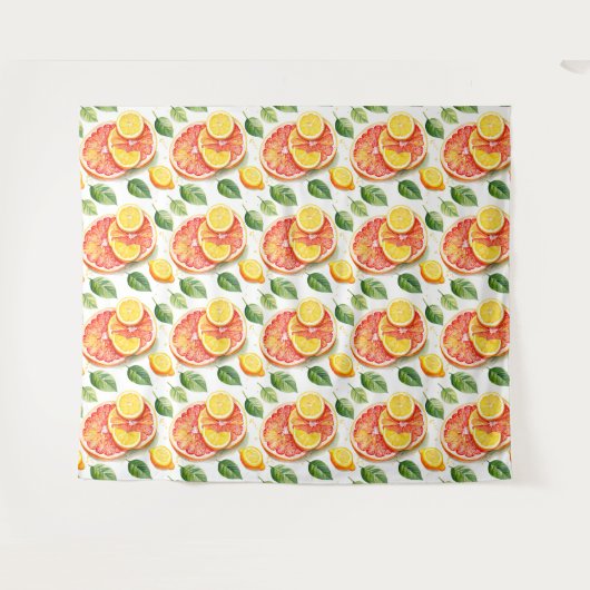 Grapefruits und Zitronenfrüchte Wandteppich (Vorderseite (Horizontal))