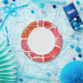 Grapefruits Vintager Hintergrund Pappteller (Party)