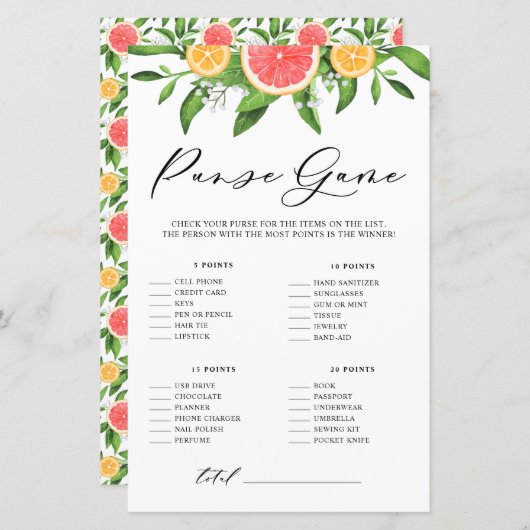 Grapefruits Was ist in deinem Brautparty? (Vorne/Hinten)