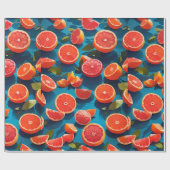 Grapefruitsaft Rainbow Custom Muster Geschenkpapier (Flach)
