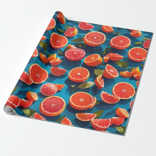 Grapefruitsaft Rainbow Custom Muster Geschenkpapier (Ungerollt)