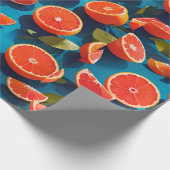 Grapefruitsaft Rainbow Custom Muster Geschenkpapier (Ecke)