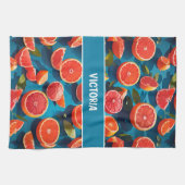Grapefruitsaft Rainbow Custom Muster Geschirrtuch (Horizontal)